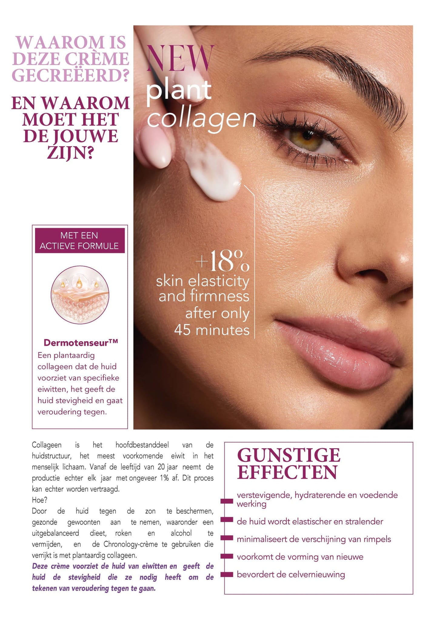 Chronology crème, I nightbooster met natuurlijk collageen 50ml