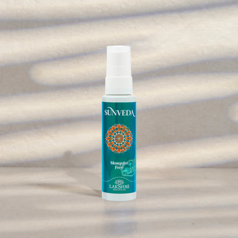 Sunveda Mosquitos-Free Muggenspray 100ml met Aloe Vera en essentiële oliën voor natuurlijke bescherming tegen muggen en insecten