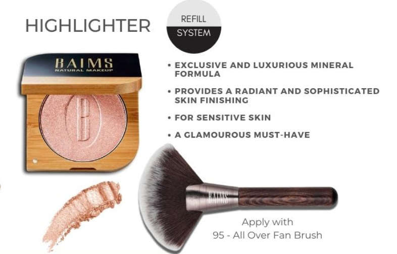 Lakshmi - Baims Highlighter Pressed Powder 10 Warm & Glow