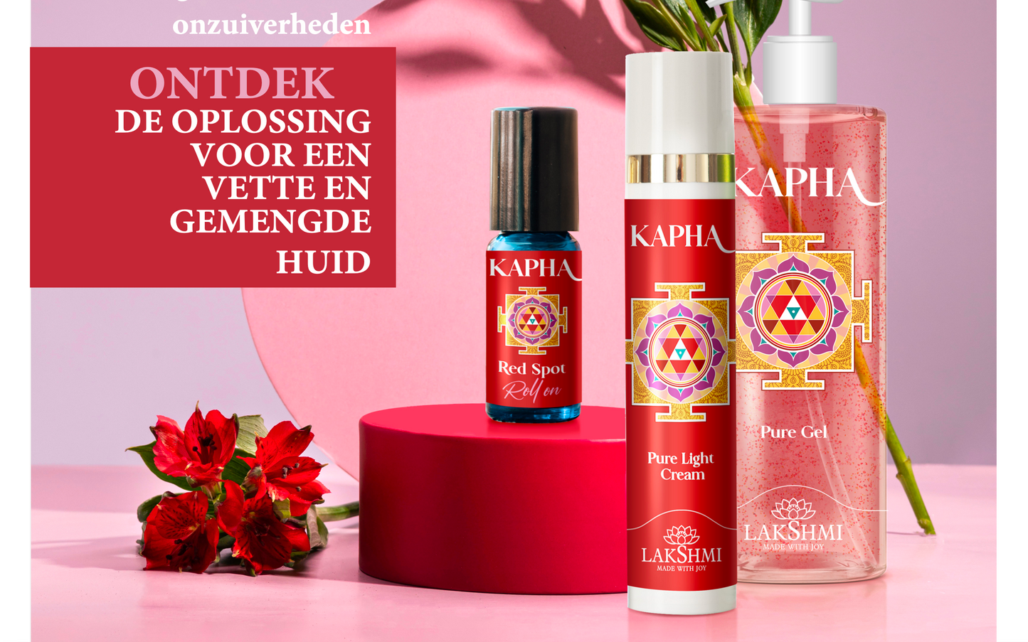 Kapha Set 4 producten voor de onzuivere huid.