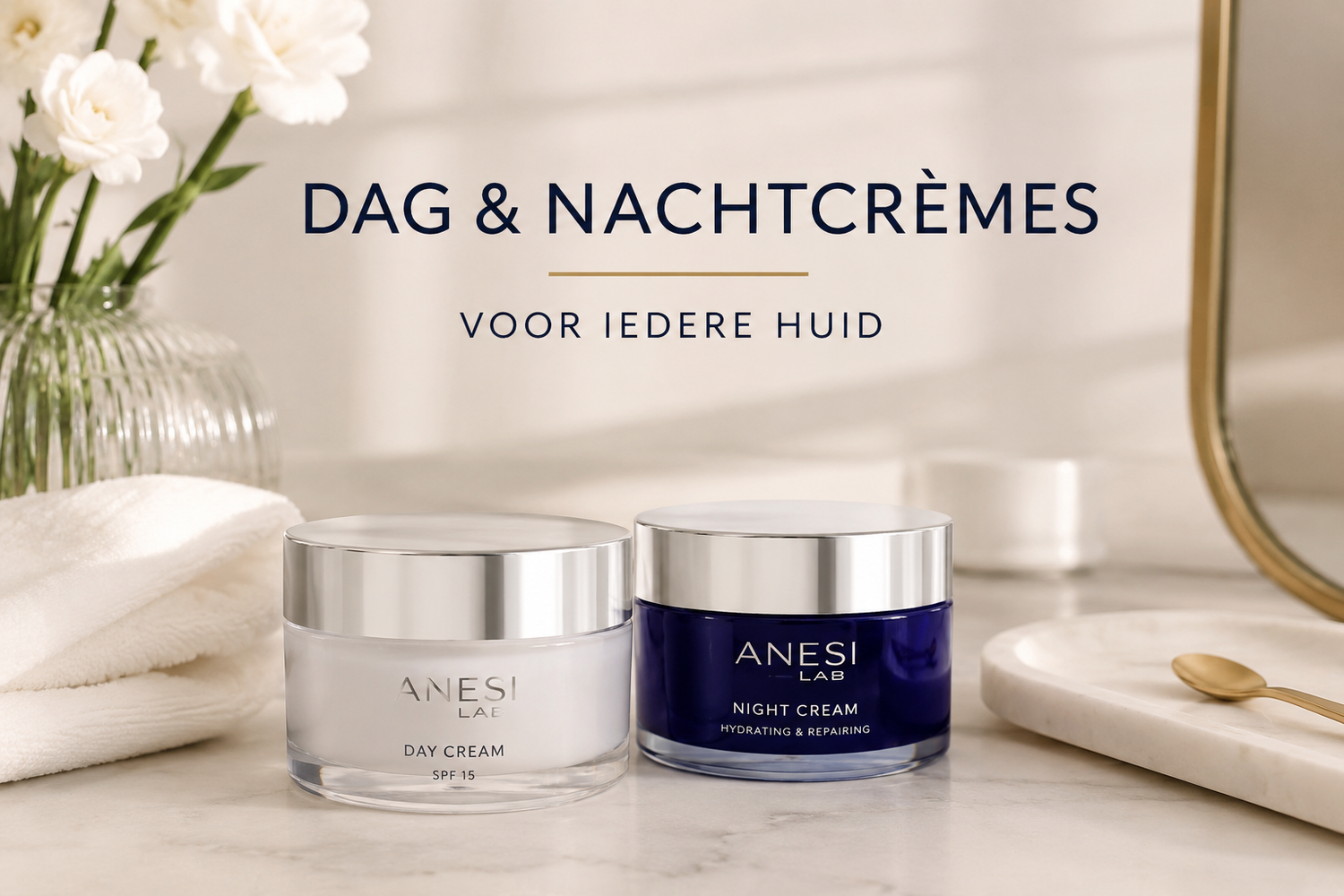 Dag- en nachtcrèmes voor iedere huid – professionele gezichtscrèmes voor hydratatie, voeding en anti-aging.