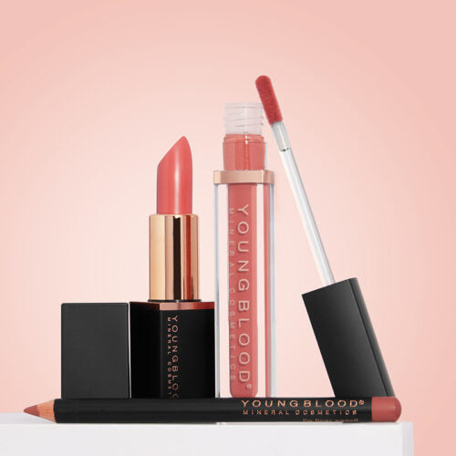 Youngblood Verwen je lippen met luxe kleuren: van zijdezachte lipstick en perfect definieerde lipliners tot hydraterende lipgloss en romige matte lipcrème.