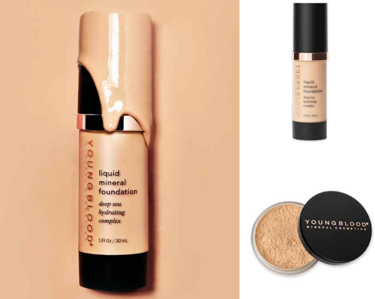 Youngblood Foundations: Natuurlijke perfectie voor elke huid, met een stralende dekking.