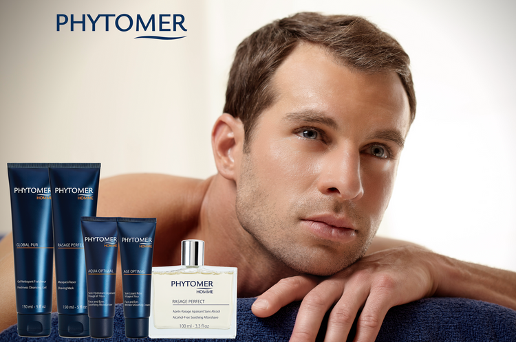 Phytomer uit de zee.Cosmetica voor  mannen.