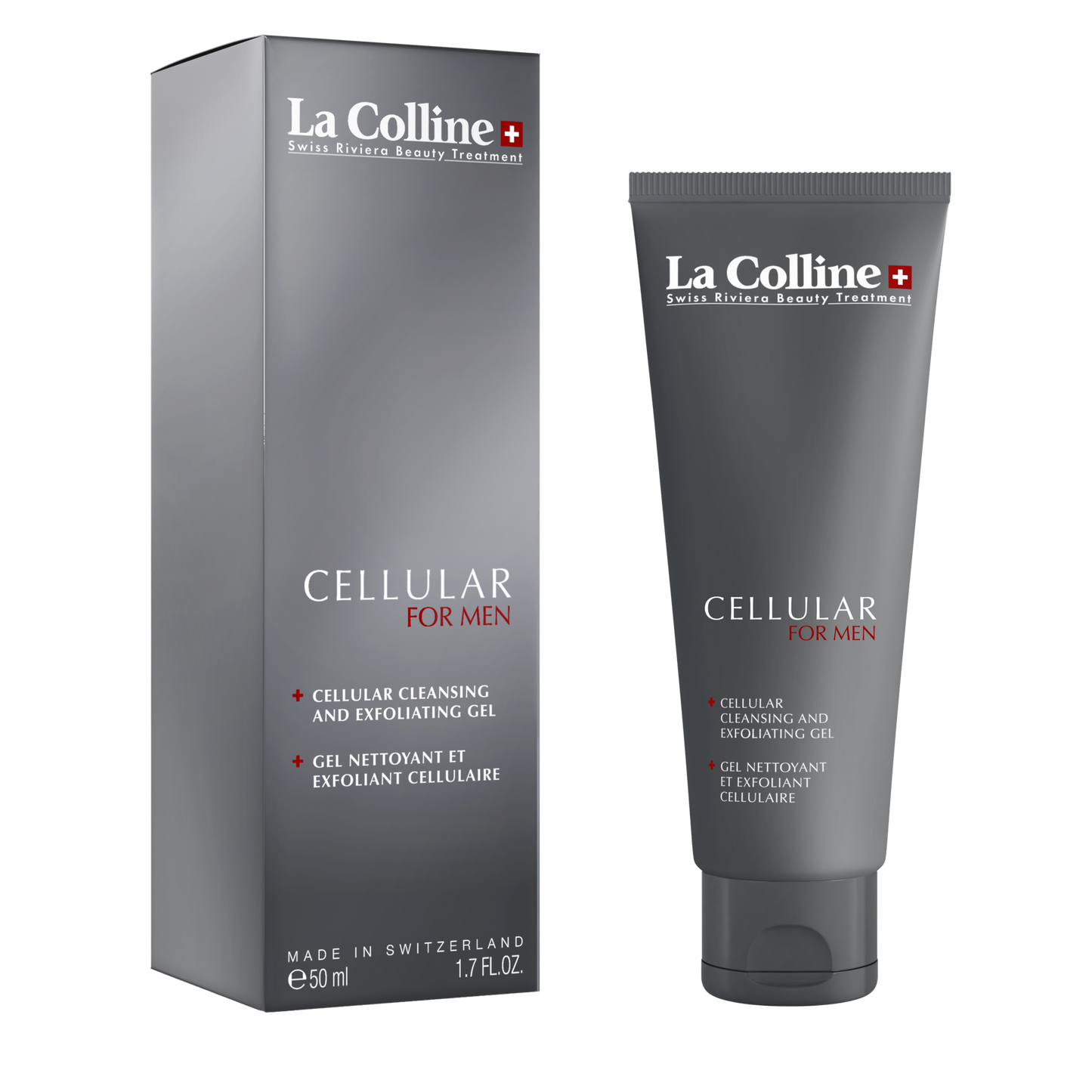 La Colline Cellular Cleansing and Exfoliating Gel Men – 2-in-1 cleanser en exfoliator