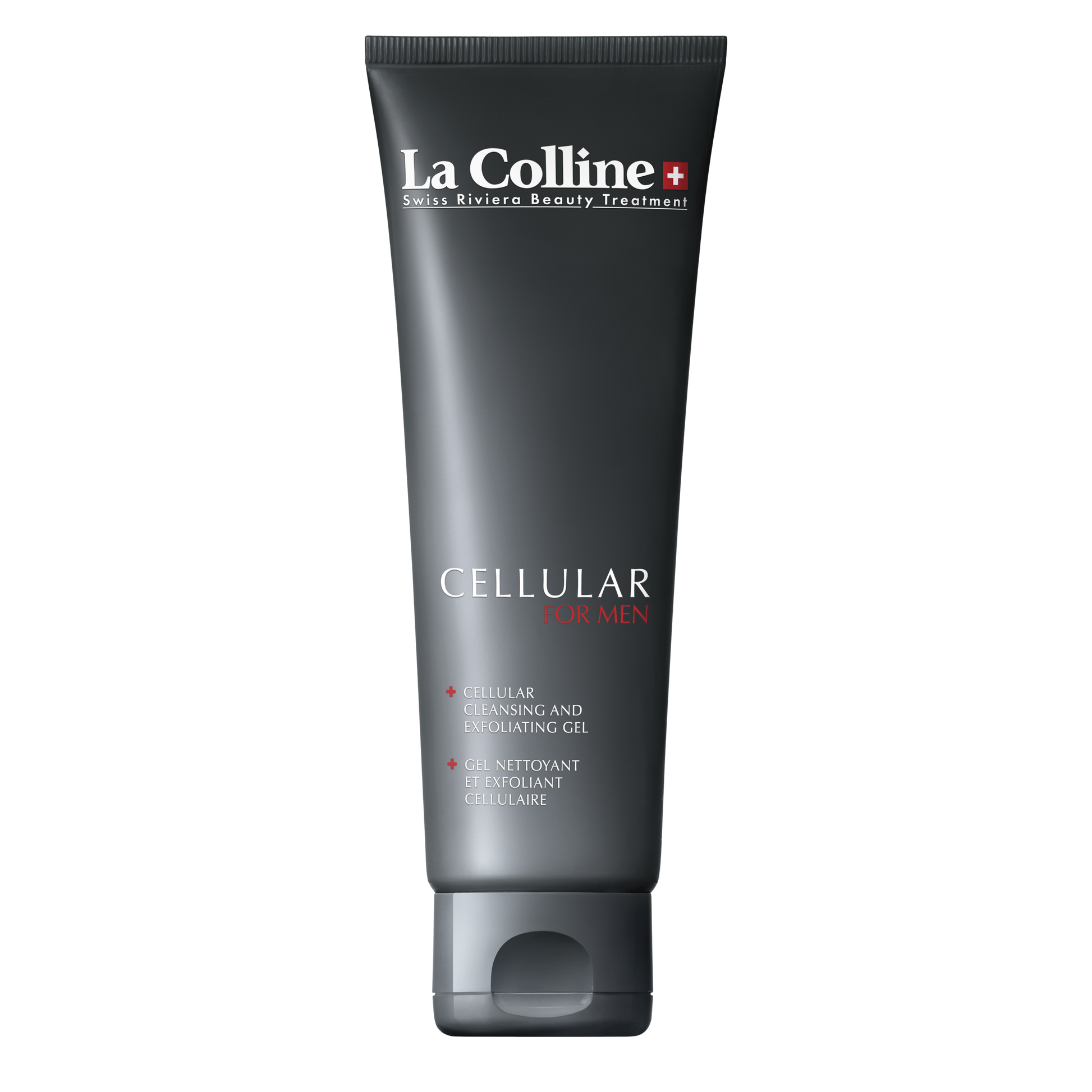 La Colline Cellular Cleansing and Exfoliating Gel 125 ml Men – reinigende en exfoliërende gel voor de mannenhuid die de huid zuivert en verfrist.