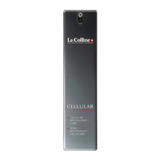 La Colline Cellular Revitalizing Care for Men anti-aging crème voor mannenhuid – hydrateert, revitaliseert en helpt rimpels verminderen.