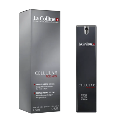 La Colline Cellular Triple Metal Serum – anti-aging serum voor gezicht en ogen dat hydrateert en helpt rimpels, wallen en donkere kringen verminderen.
