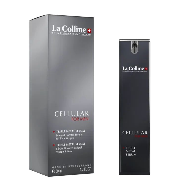 La Colline Cellular Triple Metal Serum – anti-aging serum voor gezicht en ogen dat hydrateert en helpt rimpels, wallen en donkere kringen verminderen.