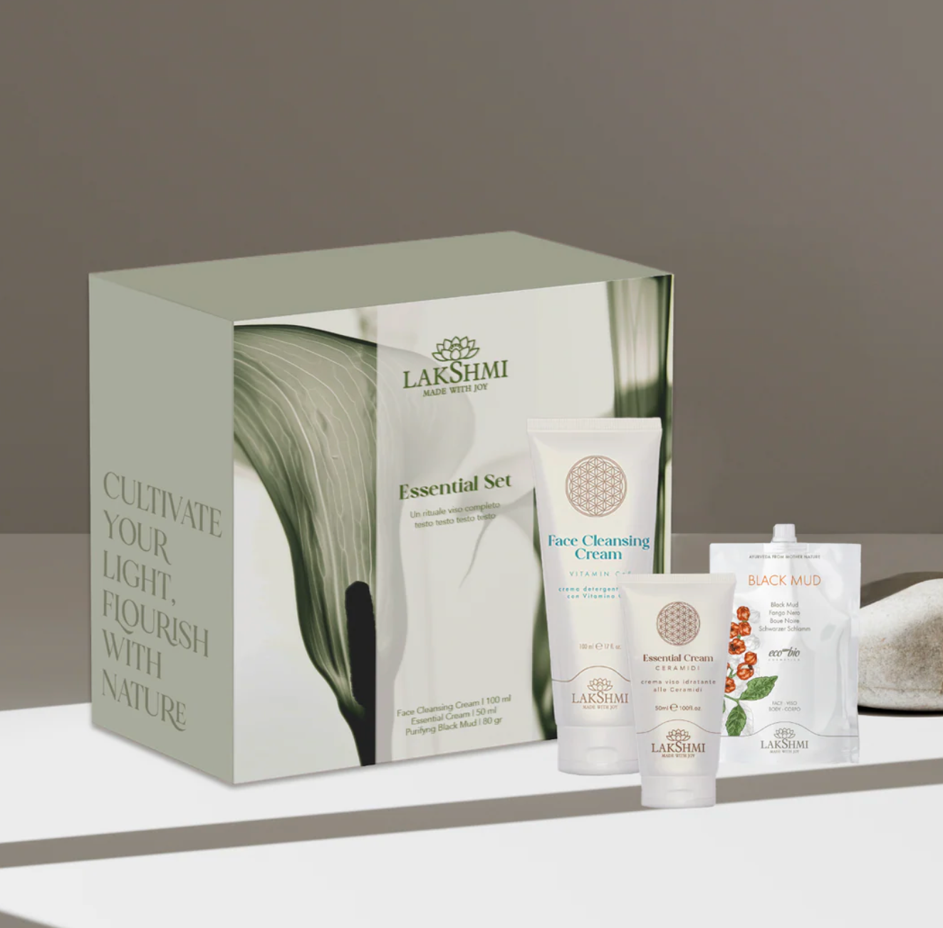 Lakshmi Essential Cadeaubox luxe natuurlijke skincare cadeauset