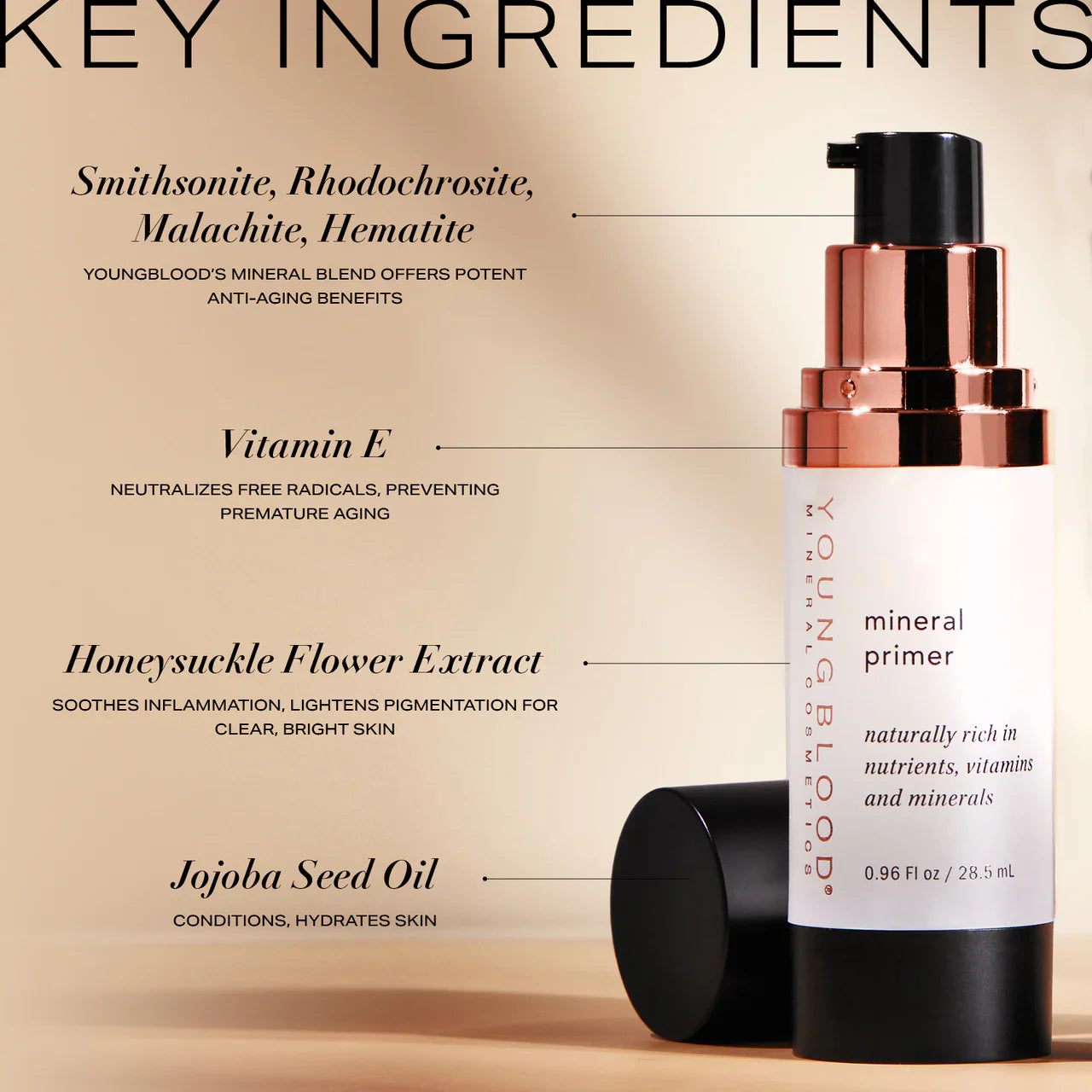Zijdezachte primer van Youngblood voor gladdere huid en langdurige make-up