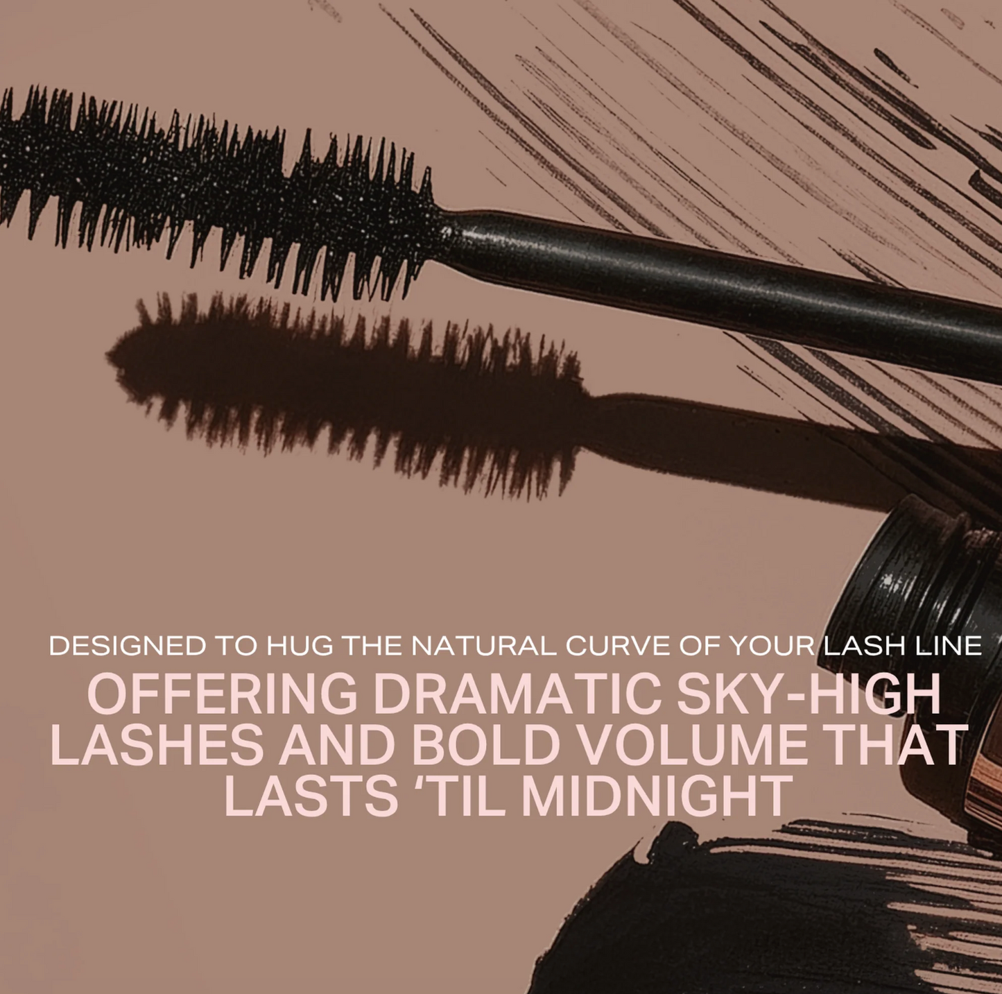 Mascara voor volume en lift van de wimpers