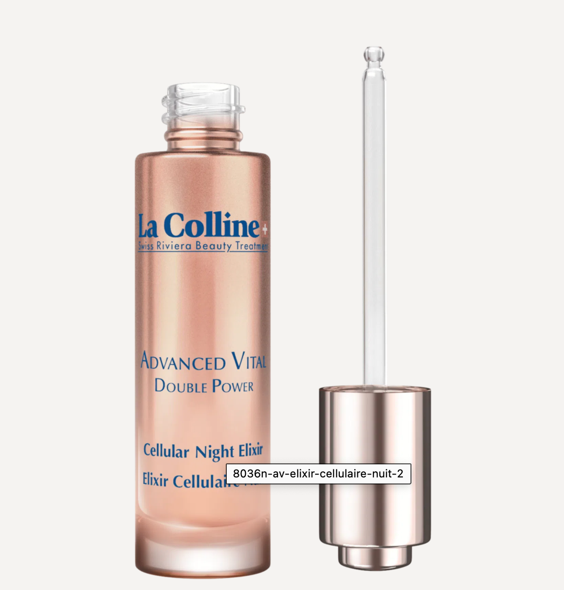 La Colline Cellular Double Power Night Elixir regenererend nachtserum voor een gevoede en stevigere huid