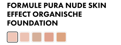 Formule Pura Nude Skin Effect Foundation SPF 20 5 kleuren