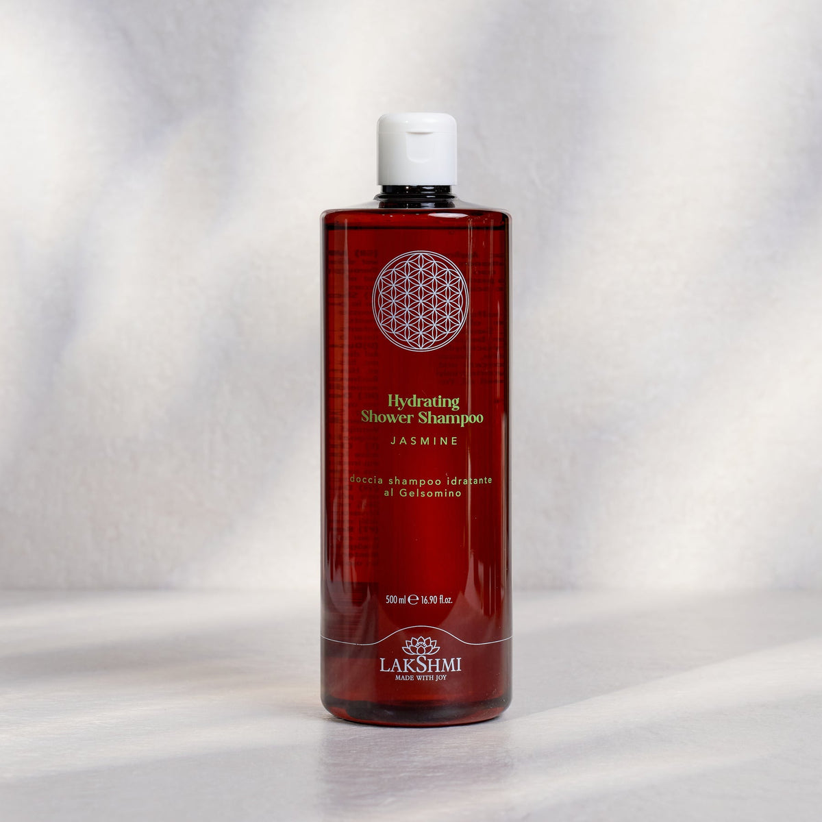 . Lakshmi Vata Hydraterende Douche Shampoo met Jasmijn 500 ml voor droge en gevoelige huid