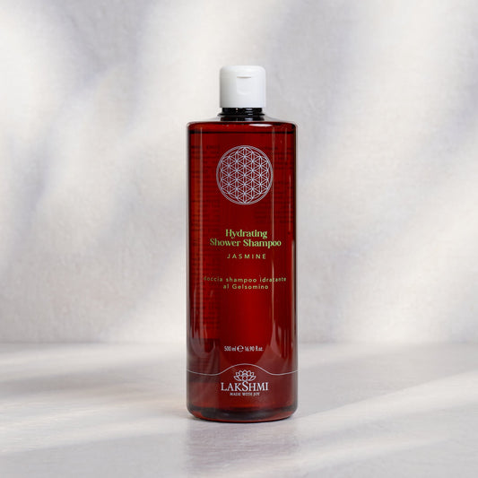 . Lakshmi Vata Hydraterende Douche Shampoo met Jasmijn 500 ml voor droge en gevoelige huid