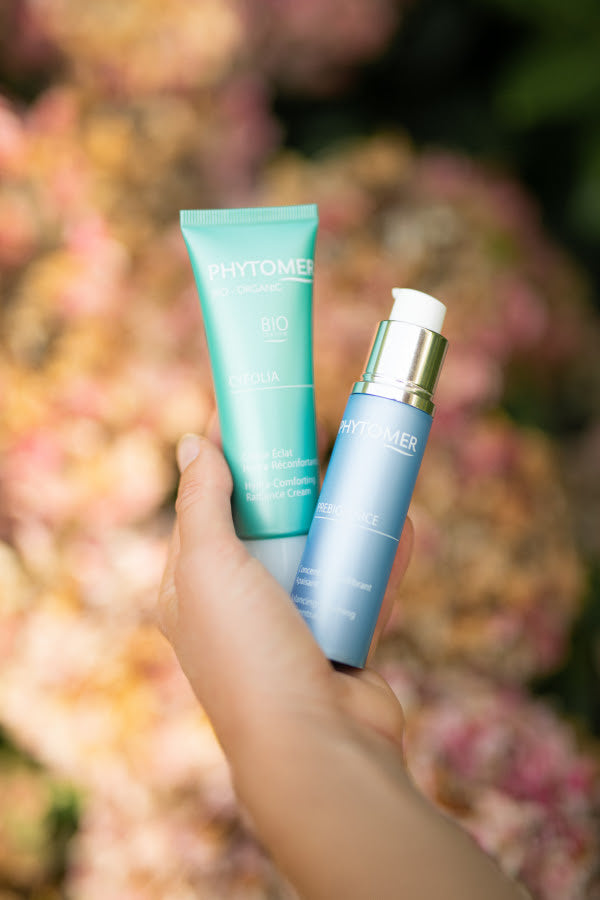 Phytomer duo gevoelige huid serum en crème voor glow en kalmering