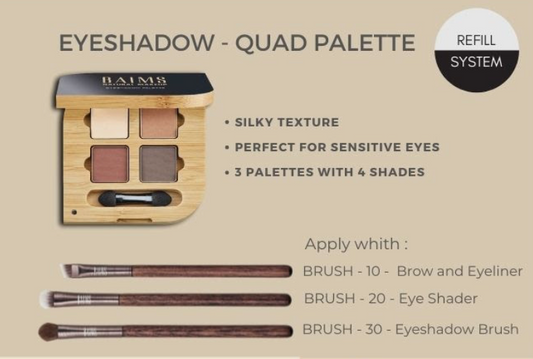 Lakshmi - Baims Eyeshadow Quad Palette Naturelle 01/ 6 g